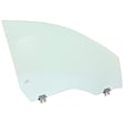 Front, Driver and Passenger Side Door Glasses, No Tint, Non-Laminated, Replaces NAGS No. DD12197 GTYN, DD12198 GTYN