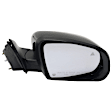 Driver and Passenger Side Mirror, Power Adjust, Heated, Power Folding, Paintable, In-housing Signal Light, No Memory, With Puddle Light, No Auto-Dim, With Blind Spot Detection in Glass