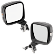 Driver and Passenger Side Mirrors, Power Adjust, Manual Folding, Heated, Textured Black, In-housing Signal Light, No Memory, No Puddle Light, No Auto-Dimming, No Blind Spot Feature