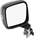 Driver and Passenger Side Mirrors, Power Adjust, Manual Folding, Heated, Textured Black, In-housing Signal Light, No Memory, No Puddle Light, No Auto-Dimming, No Blind Spot Feature