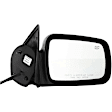 Driver and Passenger Side Mirrors, Power Adjust, Manual Folding, Heated, Textured Black, No Signal Light, No Memory, No Puddle Light, No Auto-Dimming, No Blind Spot Feature