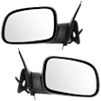 Driver and Passenger Side Mirrors, Power Adjust, Manual Folding, Non-Heated, Textured Black, No Signal Light, No Memory, No Puddle Light, No Auto-Dimming, No Blind Spot Feature