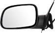Driver and Passenger Side Mirrors, Power Adjust, Manual Folding, Non-Heated, Textured Black, No Signal Light, No Memory, No Puddle Light, No Auto-Dimming, No Blind Spot Feature