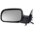 Driver and Passenger Side Mirrors, Power Adjust, Manual Folding, Heated, Textured Black, No Signal Light, No Memory, No Puddle Light, No Auto-Dimming, No Blind Spot Feature