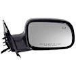 Driver and Passenger Side Mirrors, Power Adjust, Manual Folding, Heated, Textured Black, No Signal Light, No Memory, No Puddle Light, No Auto-Dimming, No Blind Spot Feature