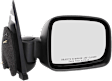 Driver and Passenger Side Mirrors, Manual Adjust, Manual Folding, Non-Heated, Textured Black, No Signal Light, No Memory, No Puddle Light, No Auto-Dimming