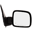 2004 Jeep Liberty - Driver and Passenger Side Mirror, Power Adjust, Heated, Textured Black, Manual Folding, No Signal Light, No Blind Spot Feature, Without Memory Recall, No Puddle Light, No Auto-Dimming