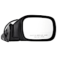 Driver and Passenger Side Mirrors, Power Adjust, Manual Folding, Non-Heated, Textured Black, No Signal Light, No Memory, No Puddle Light, No Auto-Dimming, No Blind Spot Feature