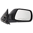 Driver and Passenger Side Mirrors, Power Adjust, Manual Folding, Heated, Textured Black, No Signal Light, No Memory, No Puddle Light, No Auto-Dimming, No Blind Spot Feature