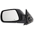 Driver and Passenger Side Mirrors, Power Adjust, Manual Folding, Heated, Textured Black, No Signal Light, No Memory, No Puddle Light, No Auto-Dimming, No Blind Spot Feature