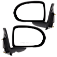 2009 Jeep Compass - Driver and Passenger Side Mirror, Manual Adjust, Non-Heated, Textured Black, Manual Folding, No Signal Light, No Blind Spot Feature, Without Memory Recall, No Puddle Light, No Auto-Dimming