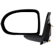 2009 Jeep Compass - Driver and Passenger Side Mirror, Manual Adjust, Non-Heated, Textured Black, Manual Folding, No Signal Light, No Blind Spot Feature, Without Memory Recall, No Puddle Light, No Auto-Dimming