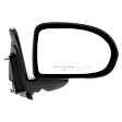 2009 Jeep Compass - Driver and Passenger Side Mirror, Manual Adjust, Non-Heated, Textured Black, Manual Folding, No Signal Light, No Blind Spot Feature, Without Memory Recall, No Puddle Light, No Auto-Dimming