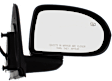 Driver and Passenger Side Mirror, Power Adjust, Heated, Manual Folding, Textured Black, No Signal Light, No Memory, No Puddle Light, No Auto-Dim, No Blind Spot Feature