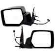 Driver and Passenger Side Mirrors, Power Adjust, Manual Folding, Non-Heated, Textured Black, No Signal Light, No Memory, No Puddle Light, No Auto-Dimming, No Blind Spot Feature