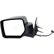 Driver and Passenger Side Mirrors, Power Adjust, Manual Folding, Non-Heated, Textured Black, No Signal Light, No Memory, No Puddle Light, No Auto-Dimming, No Blind Spot Feature