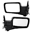 Driver and Passenger Side Mirrors, Power Adjust, Manual Folding, Heated, Textured Black, No Signal Light, With memory, No Puddle Light, No Auto-Dimming, No Blind Spot Feature