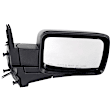 Driver and Passenger Side Mirrors, Power Adjust, Manual Folding, Heated, Textured Black, No Signal Light, With memory, No Puddle Light, No Auto-Dimming, No Blind Spot Feature