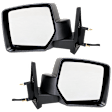 Driver and Passenger Side Mirrors, Power Adjust, Manual Folding, Non-Heated, Textured Black, No Signal Light, No Memory, No Puddle Light, No Auto-Dimming, No Blind Spot Feature