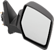 Driver and Passenger Side Mirrors, Power Adjust, Manual Folding, Non-Heated, Textured Black, No Signal Light, No Memory, No Puddle Light, No Auto-Dimming, No Blind Spot Feature