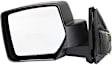 Driver and Passenger Side Mirrors, Manual Adjust, Manual Folding, Non-Heated, Textured Black, No Signal Light, No Memory, No Puddle Light, No Auto-Dimming