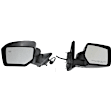 Driver and Passenger Side Mirrors, Power Adjust, Manual Folding, Heated, Textured Black, No Signal Light, No Memory, No Puddle Light, No Auto-Dimming, No Blind Spot Feature