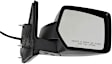 Driver and Passenger Side Mirrors, Power Adjust, Manual Folding, Heated, Textured Black, No Signal Light, No Memory, No Puddle Light, No Auto-Dimming, No Blind Spot Feature