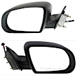Driver and Passenger Side Mirror, Power Adjust, Non-Heated, Manual Folding, Textured Black, No Signal Light, No Memory, No Puddle Light, No Auto-Dim, No Blind Spot Feature
