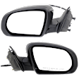 Driver and Passenger Side Mirror, Power Adjust, Non-Heated, Manual Folding, Paintable, No Signal Light, No Memory, No Puddle Light, No Auto-Dim, No Blind Spot Feature