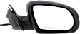 Driver and Passenger Side Mirror, Power Adjust, Non-Heated, Manual Folding, Paintable, No Signal Light, No Memory, No Puddle Light, No Auto-Dim, No Blind Spot Feature