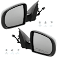 Driver and Passenger Side Mirror, Power Adjust, Heated, Manual Folding, Textured Black, No Signal Light, No Memory, No Puddle Light, No Auto-Dim, No Blind Spot Feature