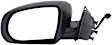 Driver and Passenger Side Mirror, Power Adjust, Heated, Manual Folding, Textured Black, No Signal Light, No Memory, No Puddle Light, No Auto-Dim, No Blind Spot Feature