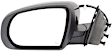 Driver and Passenger Side Mirror, Power Adjust, Heated, Manual Folding, Paintable, In-housing Signal Light, With Memory, With Puddle Light, No Auto-Dim, No Blind Spot Feature