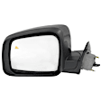 Driver and Passenger Side Mirrors, Power Adjust, Manual Folding, Heated, Paintable, In-housing Signal Light, With memory, No Puddle Light, No Auto-Dimming, With Blind Spot Detection in Glass