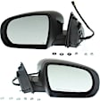 Driver and Passenger Side Mirror, Power Adjust, Heated, Manual Folding, Paintable, In-housing Signal Light, No Memory, With Puddle Light, No Auto-Dim, No Blind Spot Feature