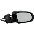 Driver and Passenger Side Mirror, Power Adjust, Heated, Manual Folding, Paintable, No Signal Light, With Memory, No Puddle Light, No Auto-Dim, No Blind Spot Feature
