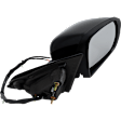 Driver and Passenger Side Mirror, Power Adjust, Heated, Manual Folding, Paintable, No Signal Light, With Memory, No Puddle Light, No Auto-Dim, No Blind Spot Feature
