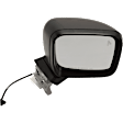 Driver and Passenger Side Non-Towing Mirrors, Power Adjust, Manual Folding, Heated, Textured Black, In-housing Signal Light, No Memory, No Puddle Light, No Auto-Dimming