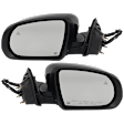 Driver and Passenger Side Mirror, Power Adjust, Heated, Manual Folding, Paintable, No Signal Light, No Memory, No Puddle Light, No Auto-Dim, With Blind Spot Detection in Glass