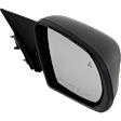 Driver and Passenger Side Mirror, Power Adjust, Heated, Manual Folding, Paintable, No Signal Light, No Memory, No Puddle Light, No Auto-Dim, With Blind Spot Detection in Glass