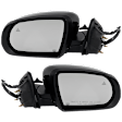 Driver and Passenger Side Mirror, Power Adjust, Heated, Manual Folding, Paintable, In-housing Signal Light, No Memory, No Puddle Light, No Auto-Dim, With Blind Spot Detection in Glass