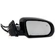 Driver and Passenger Side Mirror, Power Adjust, Heated, Manual Folding, Paintable, In-housing Signal Light, No Memory, No Puddle Light, No Auto-Dim, With Blind Spot Detection in Glass