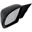 Driver and Passenger Side Mirror, Power Adjust, Heated, Manual Folding, Paintable, In-housing Signal Light, No Memory, No Puddle Light, No Auto-Dim, With Blind Spot Detection in Glass