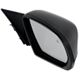 Driver and Passenger Side Mirror, Power Adjust, Heated, Manual Folding, Paintable, In-housing Signal Light, No Memory, No Puddle Light, No Auto-Dim, With Blind Spot Detection in Glass
