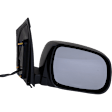 Driver and Passenger Side Mirror, Power Adjust, Heated, Manual Folding, Paintable, In-housing Signal Light, No Memory, No Puddle Light, No Auto-Dim, No Blind Spot Feature