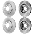Front and Rear Brake Disc, Plain Surface, 5 Lugs, Front-299.97 mm/Rear-284 mm, For Models With Electronic Parking Brake, Pro-Line Series