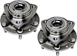 Front, Driver and Passenger Side Wheel Hub, 6 Lugs, With Bearing