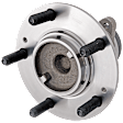 4-Wheel Set Front and Rear, Driver and Passenger Side Wheel Hubs, Front - Without Bearing; Rear - With Bearing, With Sensor