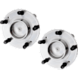 Front, Driver and Passenger Side Wheel Hub, 5 Lugs, With Bearing, 3.3L, 6Cyl