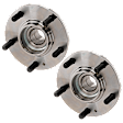 2-Wheel Set Rear, Driver and Passenger Side Wheel Hubs, With Bearing, 48-teeth tone ring; 3.47 in. ABS Tone Ring Diameter, FWD